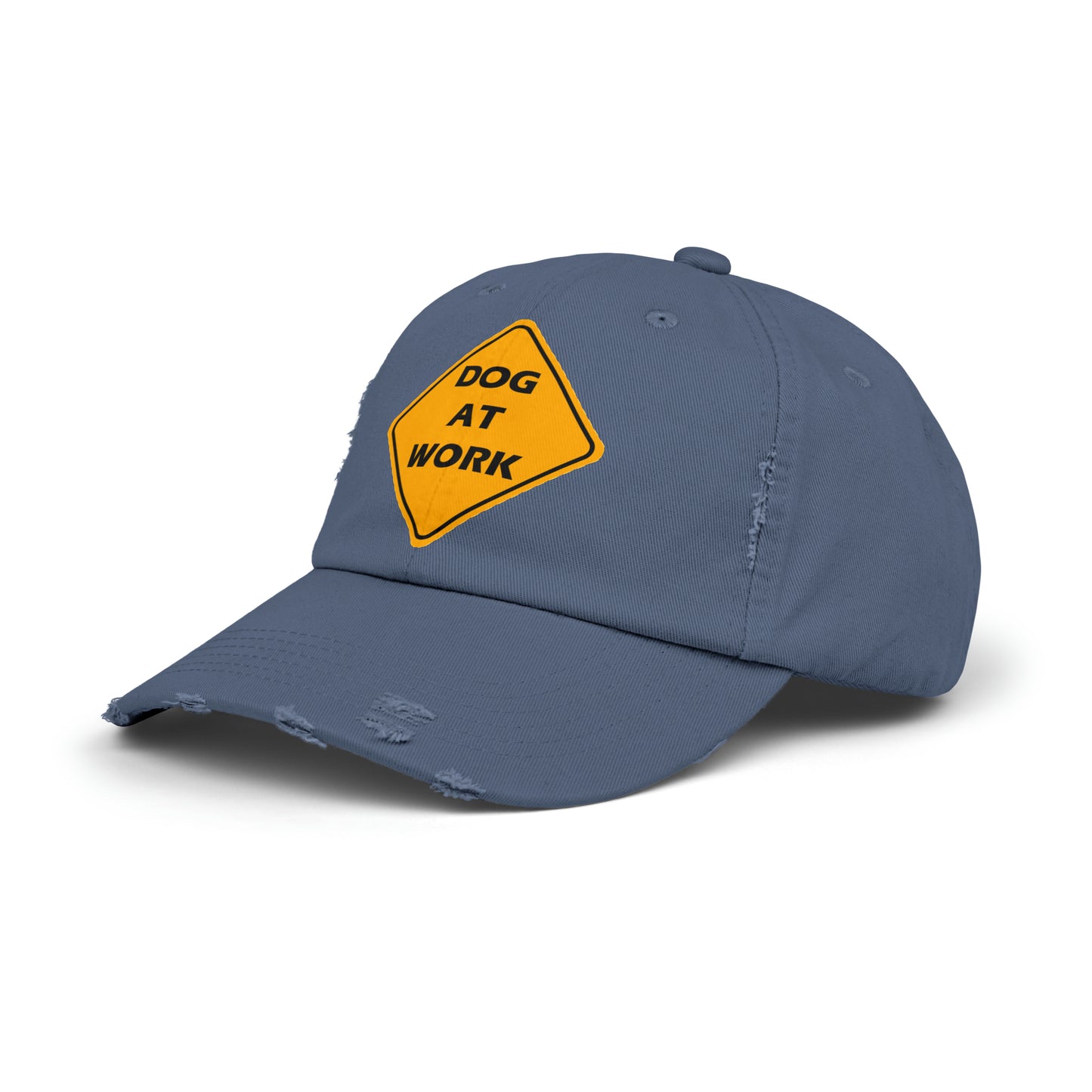 Dog at Work, Unisex Distressed Cap