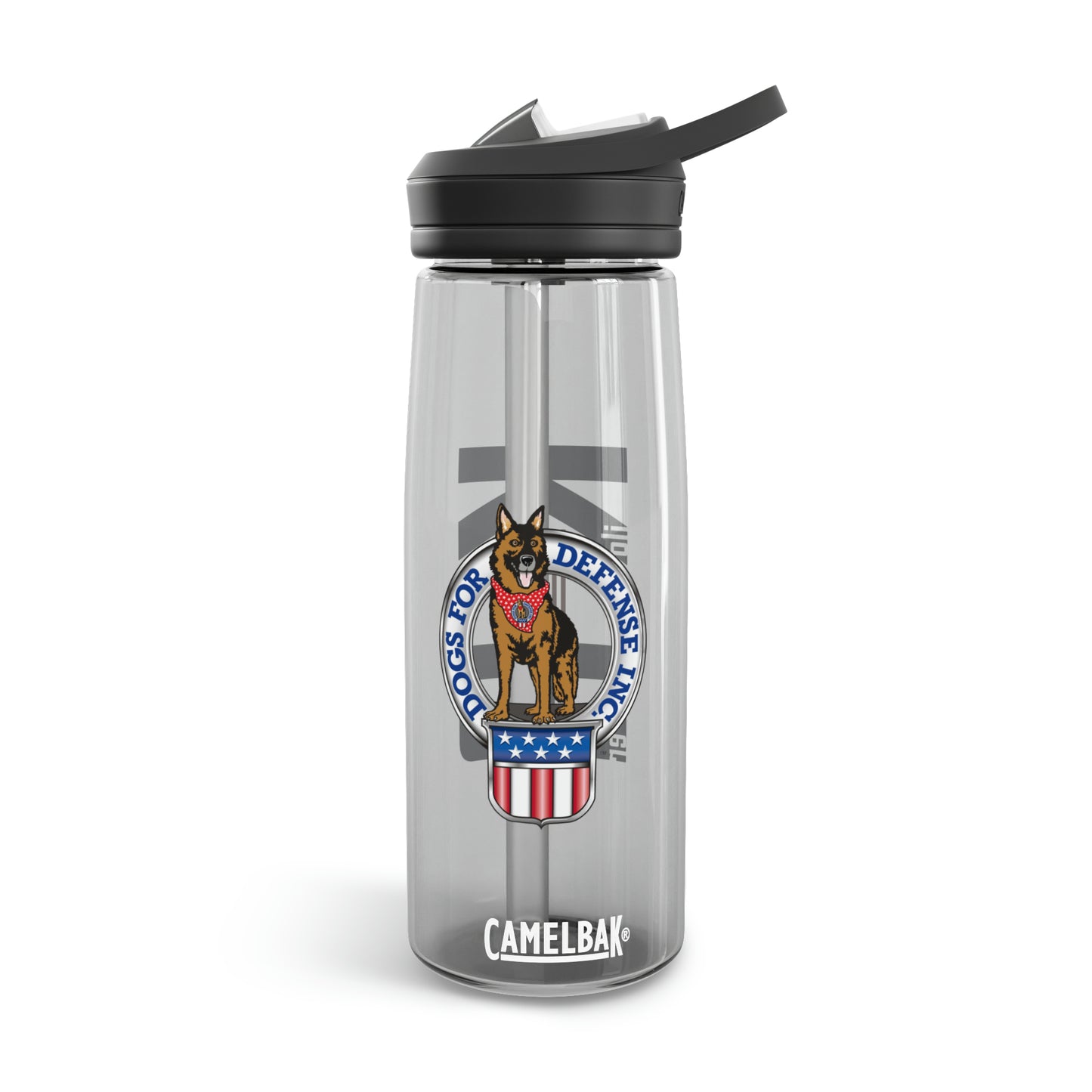 Dogs for Defense Logo CamelBak Eddy®  Water Bottle, 25oz