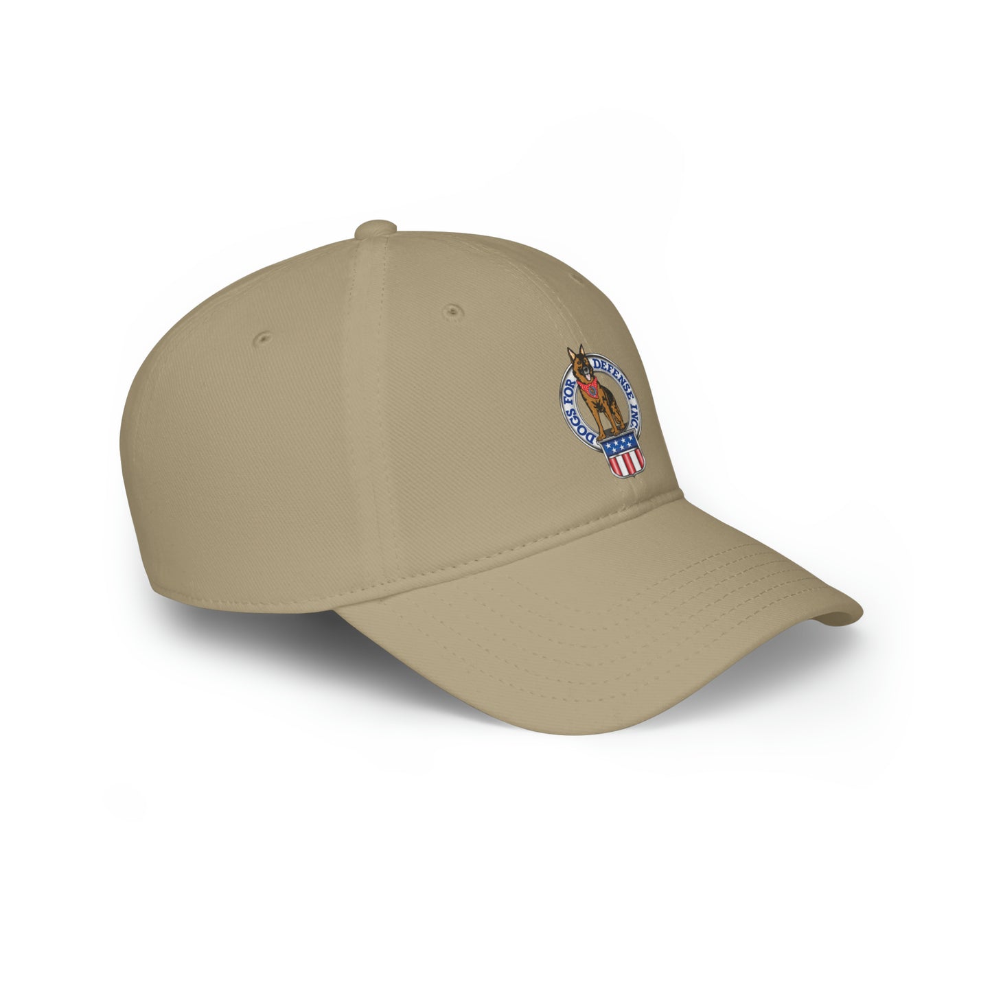 Dogs for Defense Logo printed, Low Profile Baseball Cap