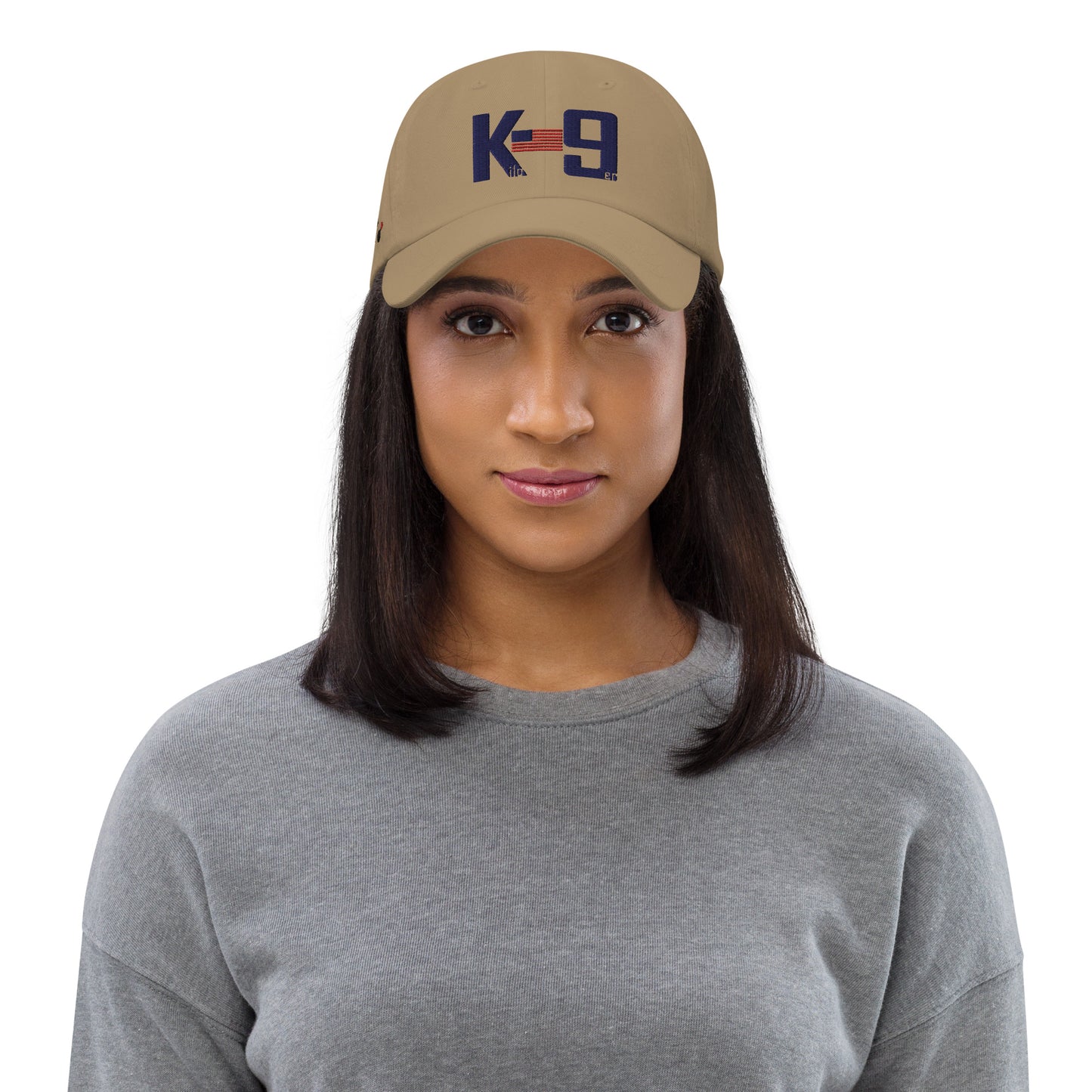 Kilo 9er (K-9) logo Embroidered hat with bomb dog on side