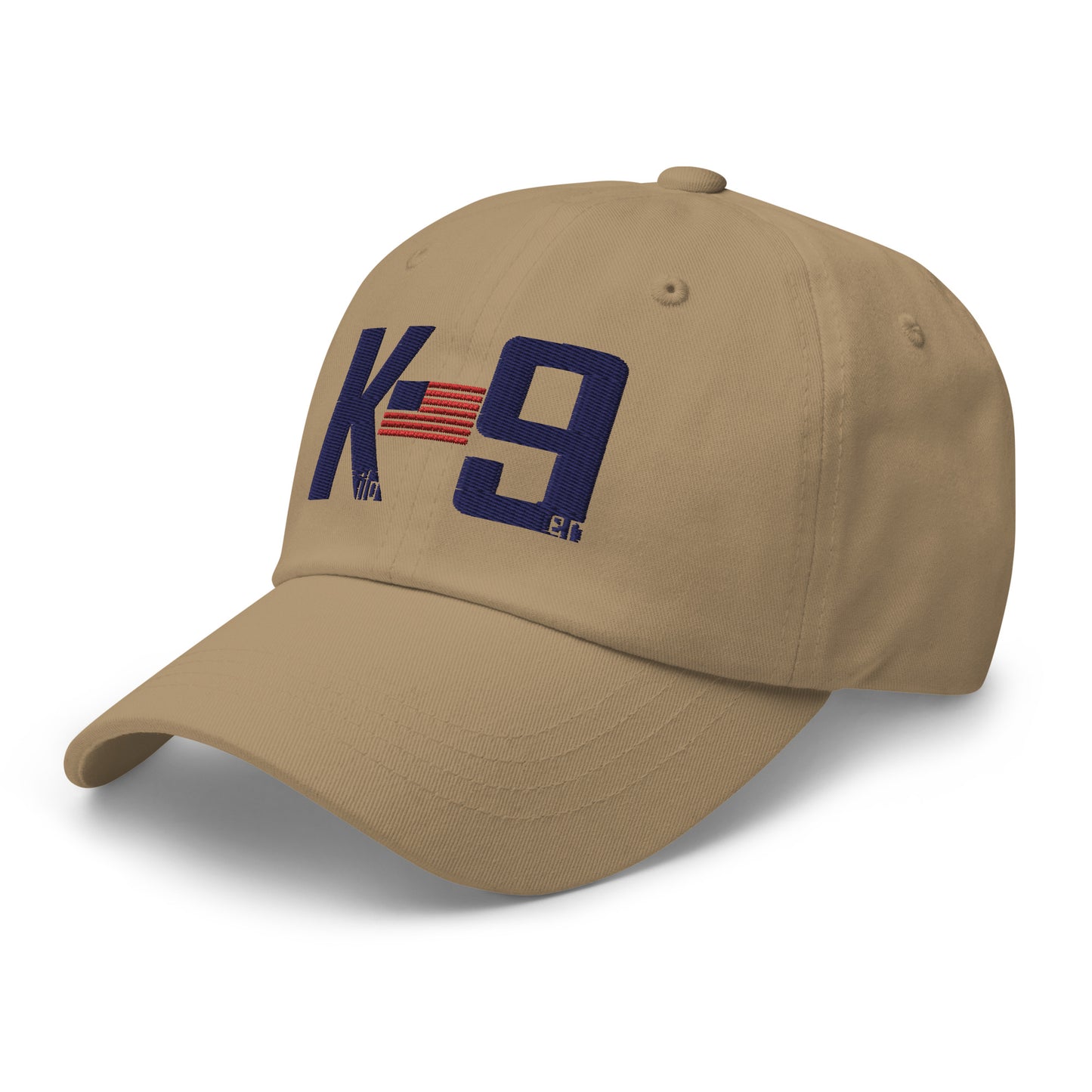 Kilo 9er (K-9) logo Embroidered hat with bomb dog on side