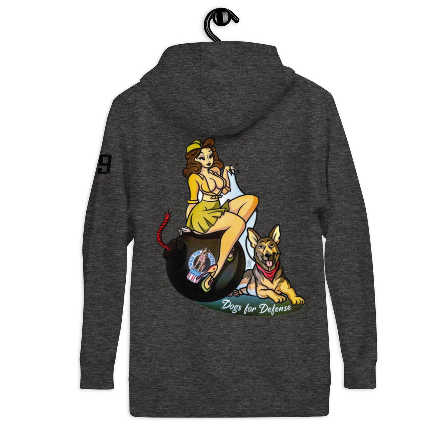 Dogs for Defense 1940's PinUp Model Unisex Hoodie