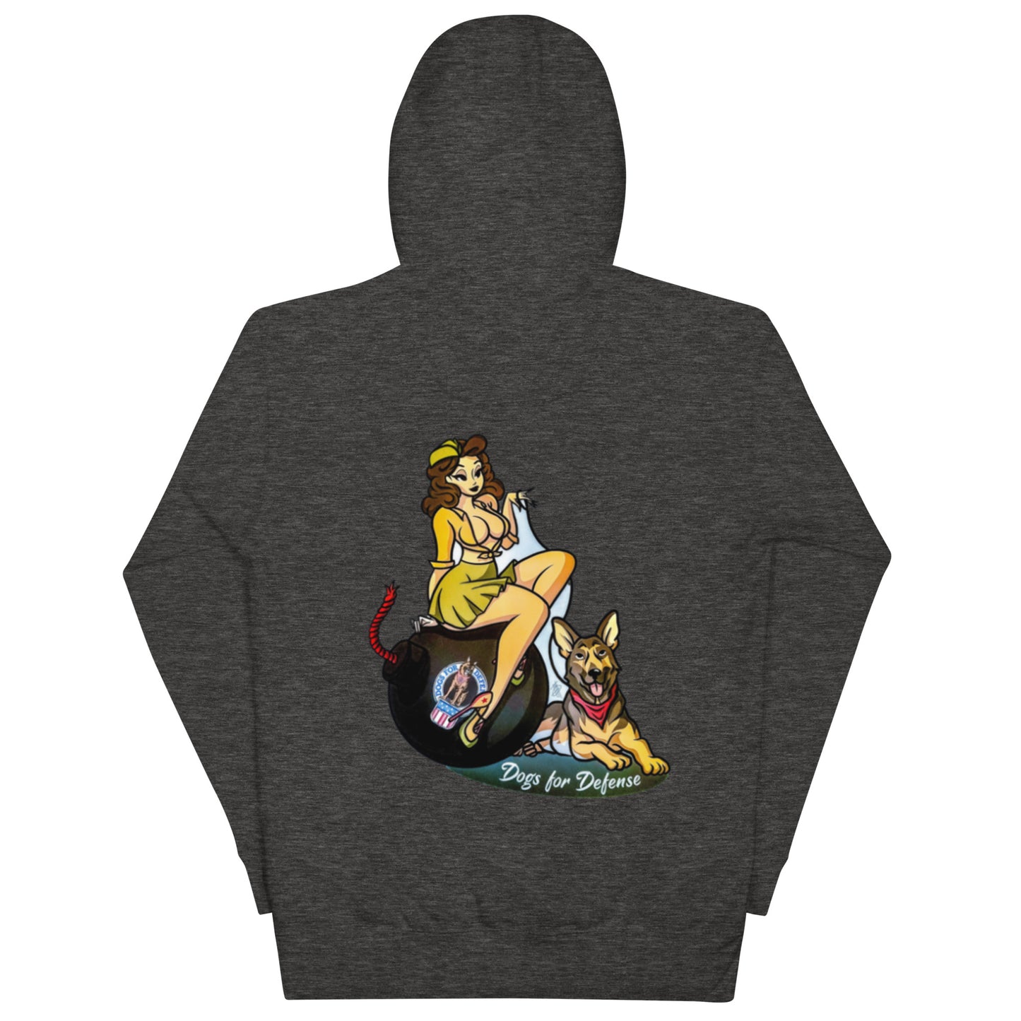 Dogs for Defense 1940's PinUp Model Unisex Hoodie