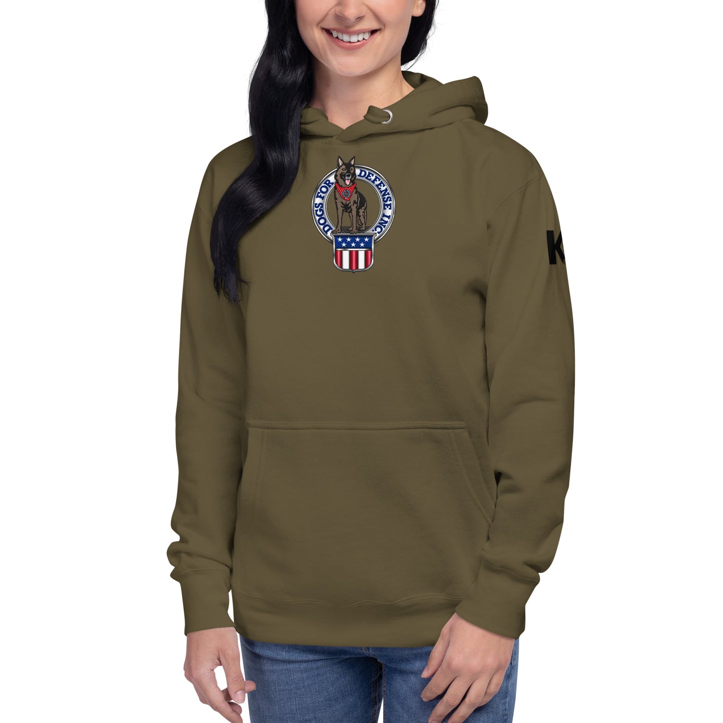 Dogs for Defense 1940's PinUp Model Unisex Hoodie