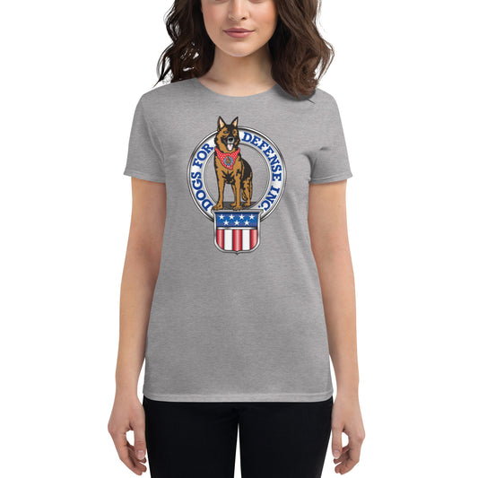 Dogs for Defense Logo Women's short sleeve t-shirt